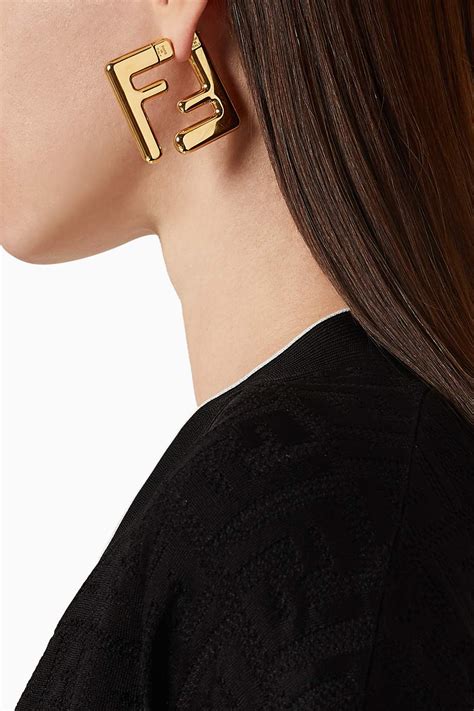 fendi clip roman head earrings|fendi earrings sale.